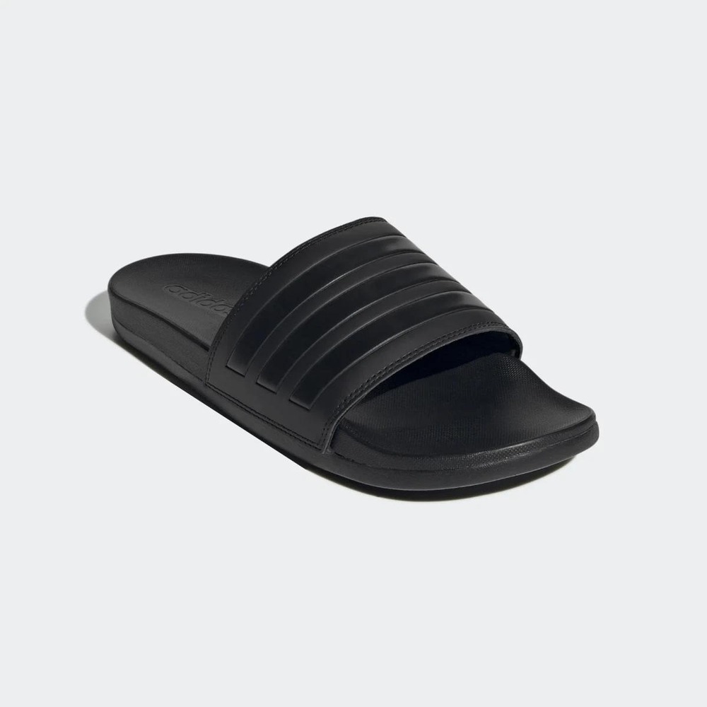 Adidas Adilette Comfort Slides Mens 12 Black Athletic Sandals GZ5230 New